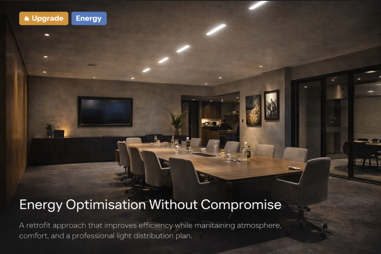 Energy upgrade lighting project