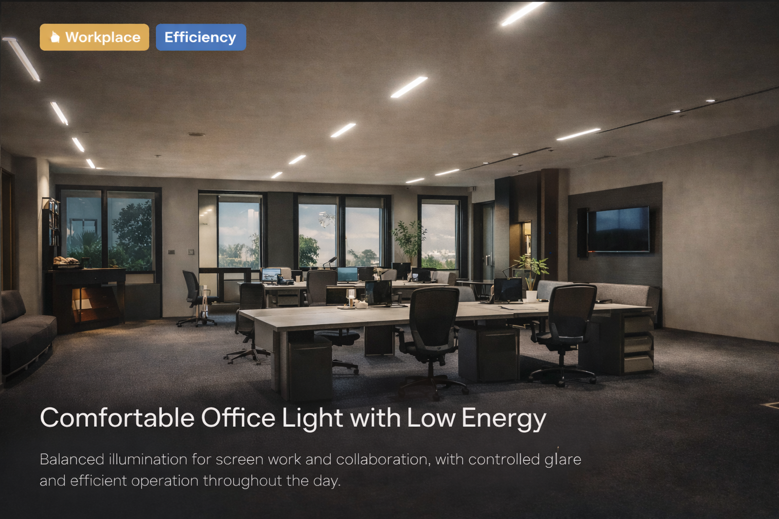 Office lighting project